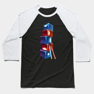 Beat Saber Cubes Baseball T-Shirt